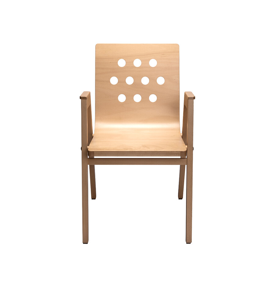 Armlehnholz&shy;stuhl Stadthallen&shy;sessel L10