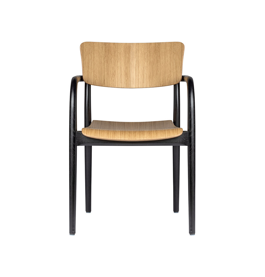 Armlehnholz&shy;stuhl Viena Slim