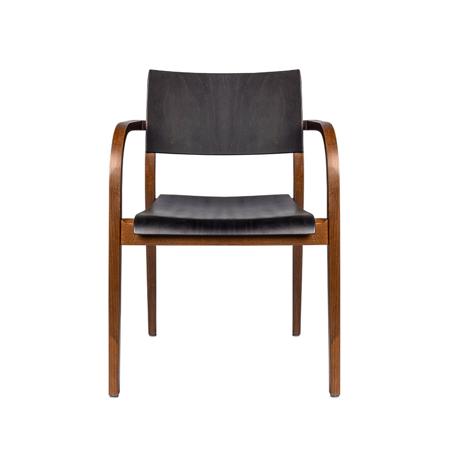 Armlehnholz&shy;stuhl Viena Care kantig